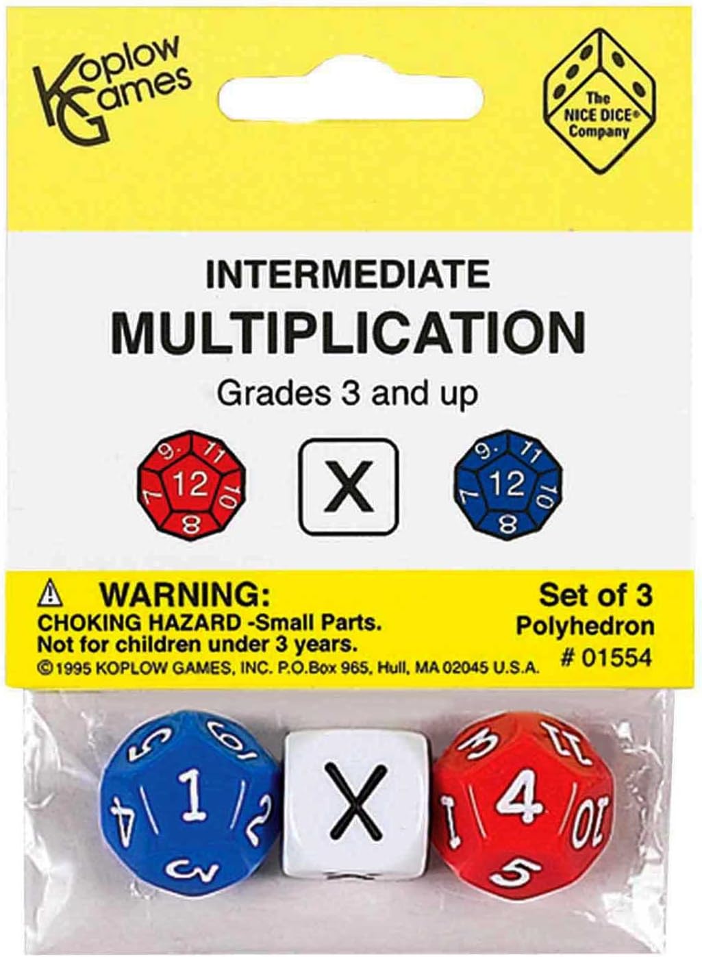 Koplow Games Intermediate Multiplication Dice, Standard (15mm - 17mm)