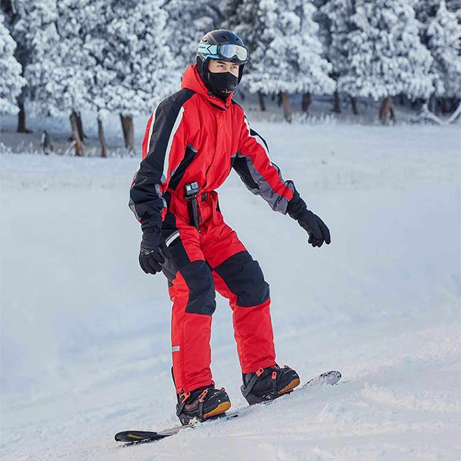 One Pieces Ski Suit for Men Women, Adult Snow Suit Adjustable Ski Suits