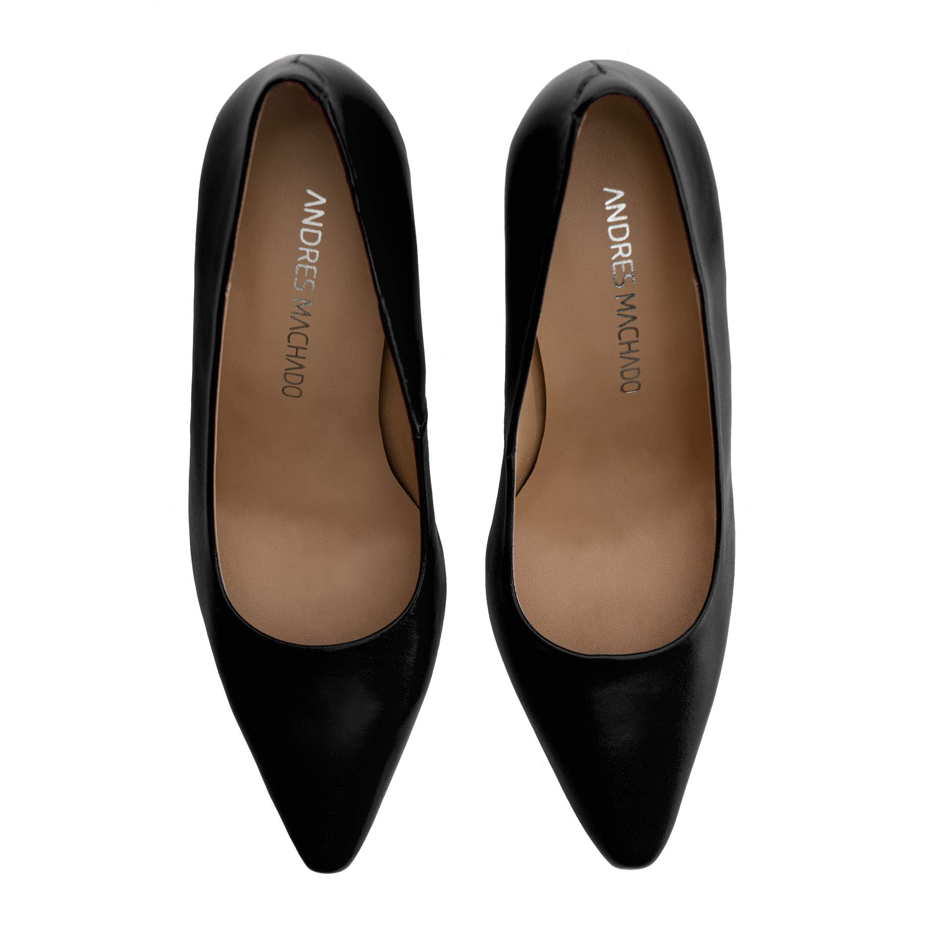 Andrés Machado - Scarpe Eleganti con Tacco per Donne e Ragazze - Aurora - Tacco Sottile e Punta a Punta - Tacchi a Spillo in Pelle - Misure Speciali