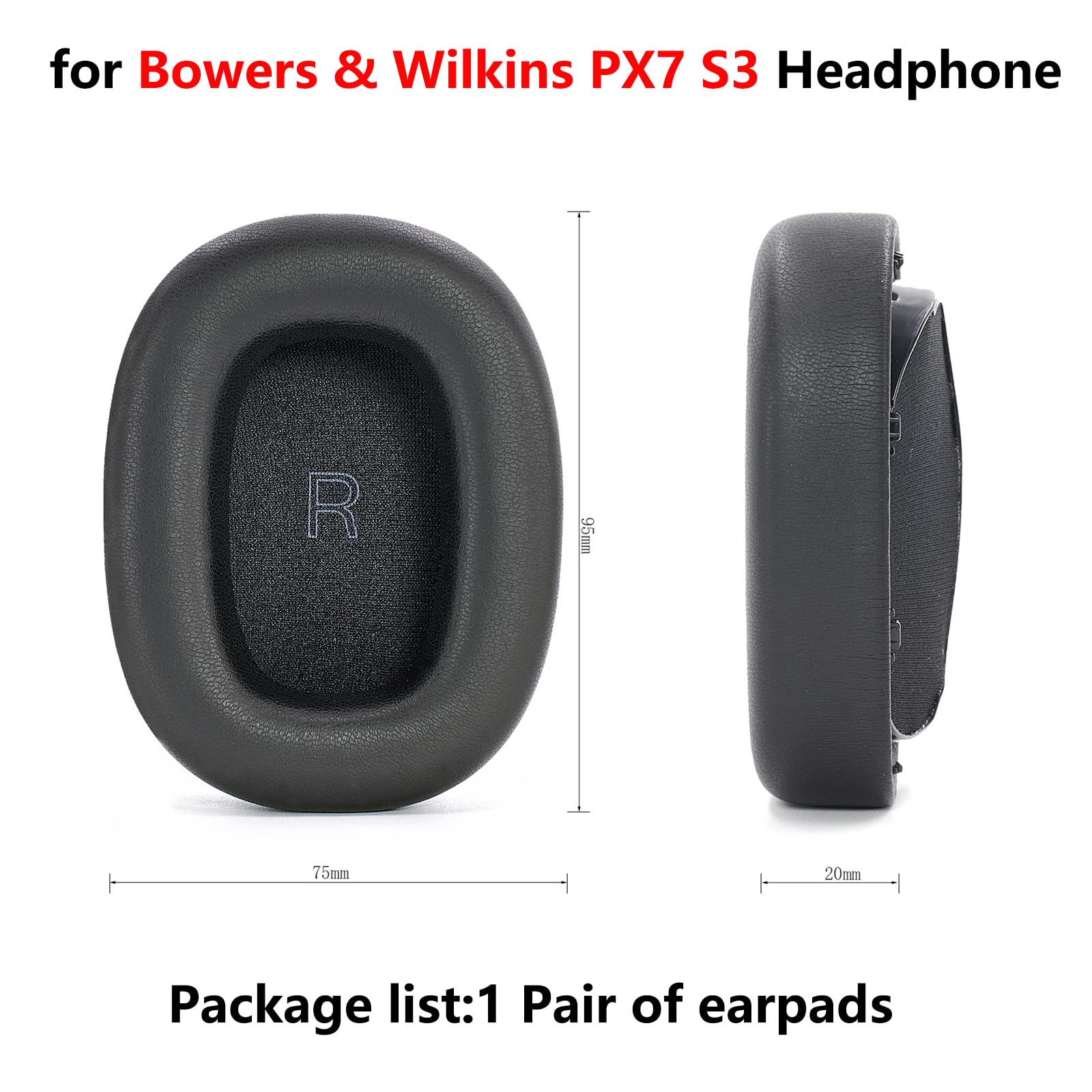 Bowers & Wilkins Px7 S3 ※交換用イヤーパッド付き Amazon | ZLiT for Bowers for Wilkins PX7 S3用イヤーパッド