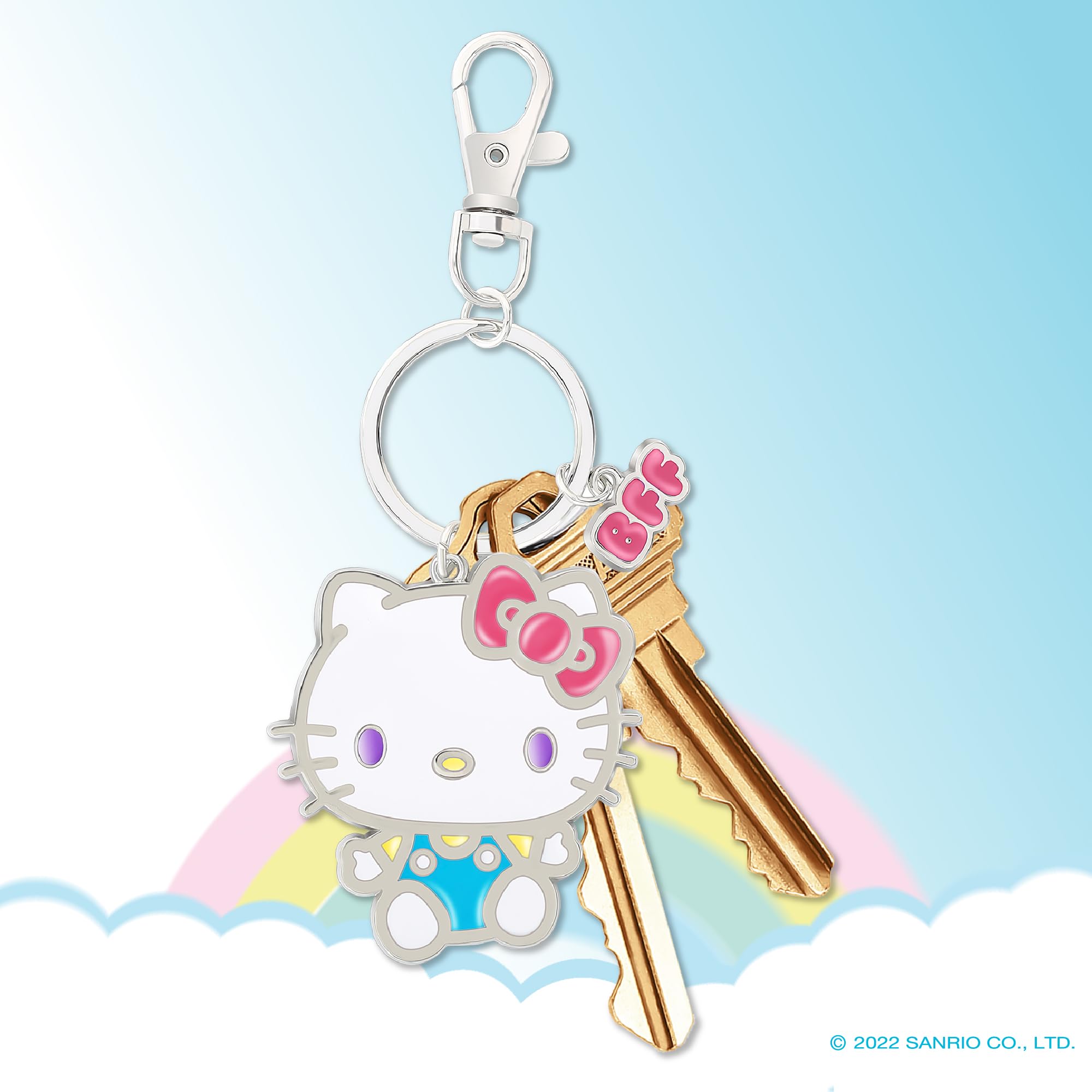 Hello Kitty Keychain BFF Set of 2 - My Melody and Hello Kitty Sanrio Keychain Set Official License