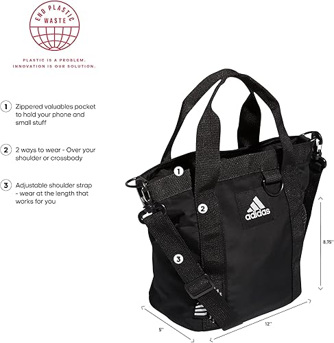 Miniatura 2 de adidas Mini bolso bandolera Essentials para mujer Negro Mini bolso bandolera Essentials