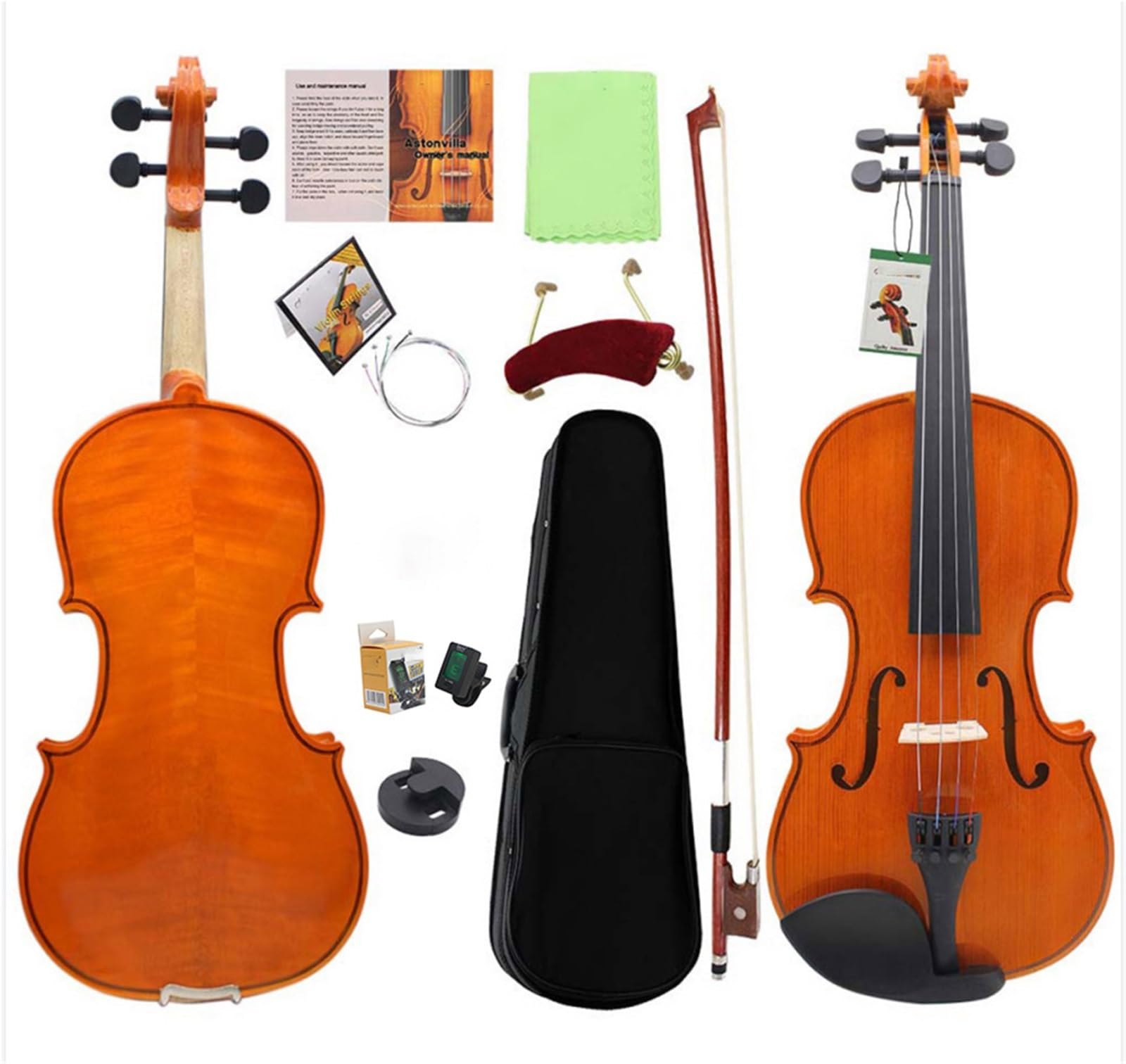 Violino Set Violino In Abete Rosso Tiqin Per Adulti Junior Primo Studio 4/4 Prestazioni Del Test Del Violino
