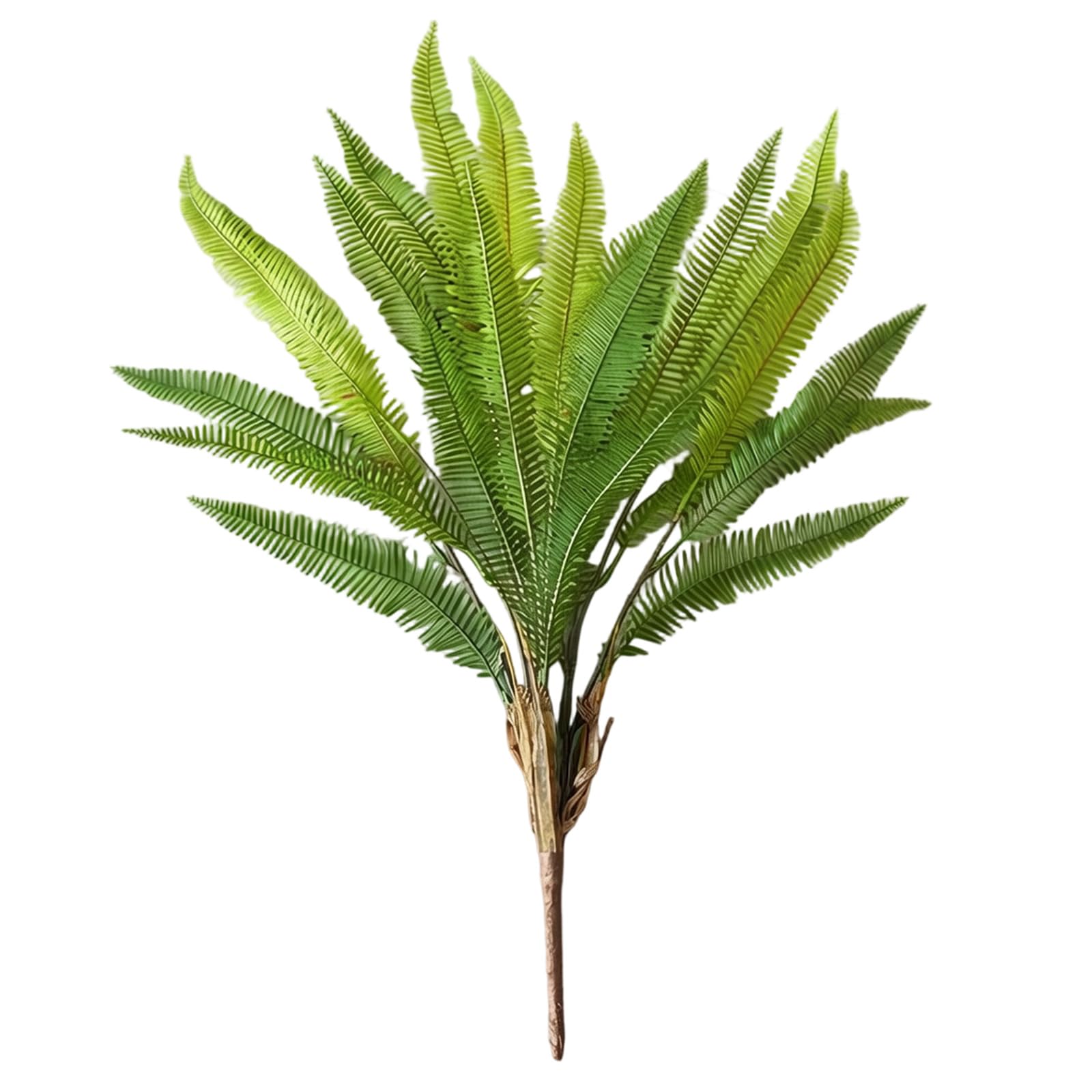 Tsophreniq Realistic Artificial Fern Decorative Green Plant for Dining Table Bookshelf Garden Home Floral Arrangement Plant Deck