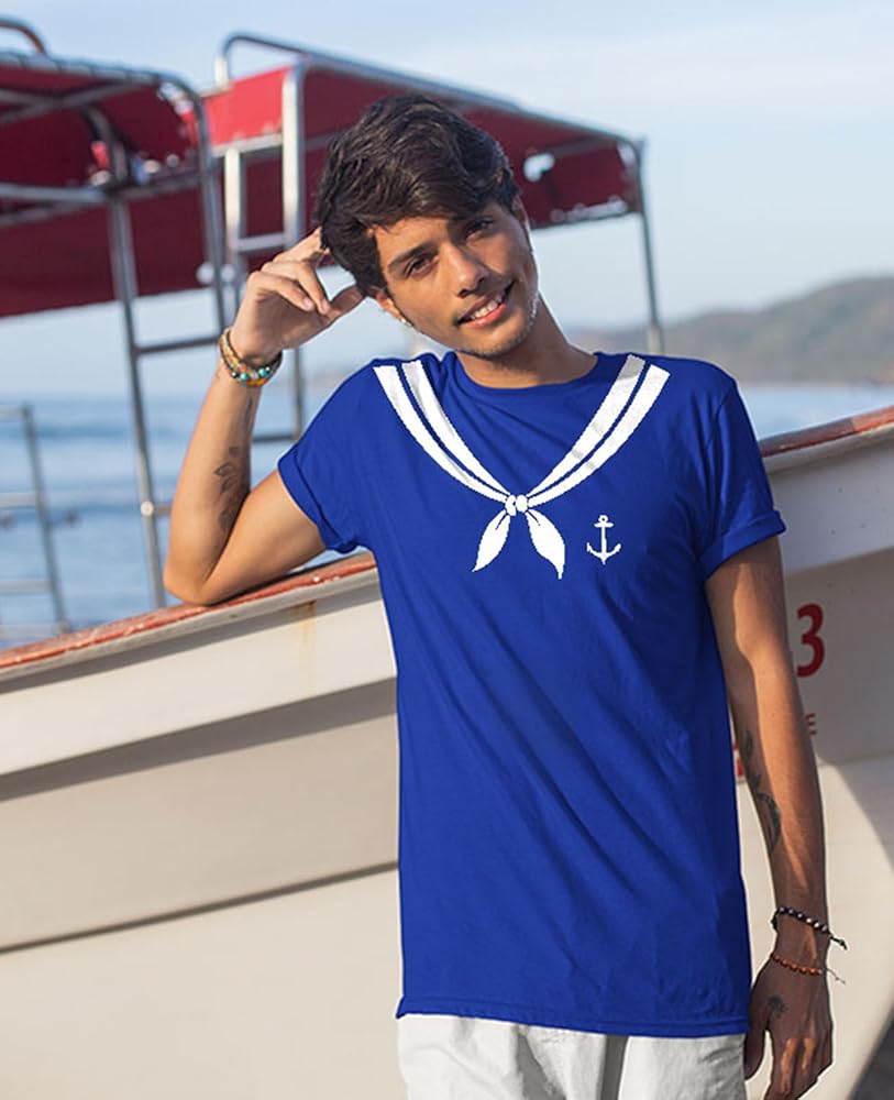 Amazon.com: Tstars Nautical Sailor Shirt for Men - Navy Anchor