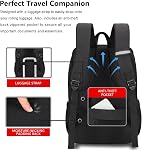 Deep Storage Laptop Backpack with USB Charging Port[Water Resistant] College School Computer Bookbag Fits 15.6 Inch Laptop