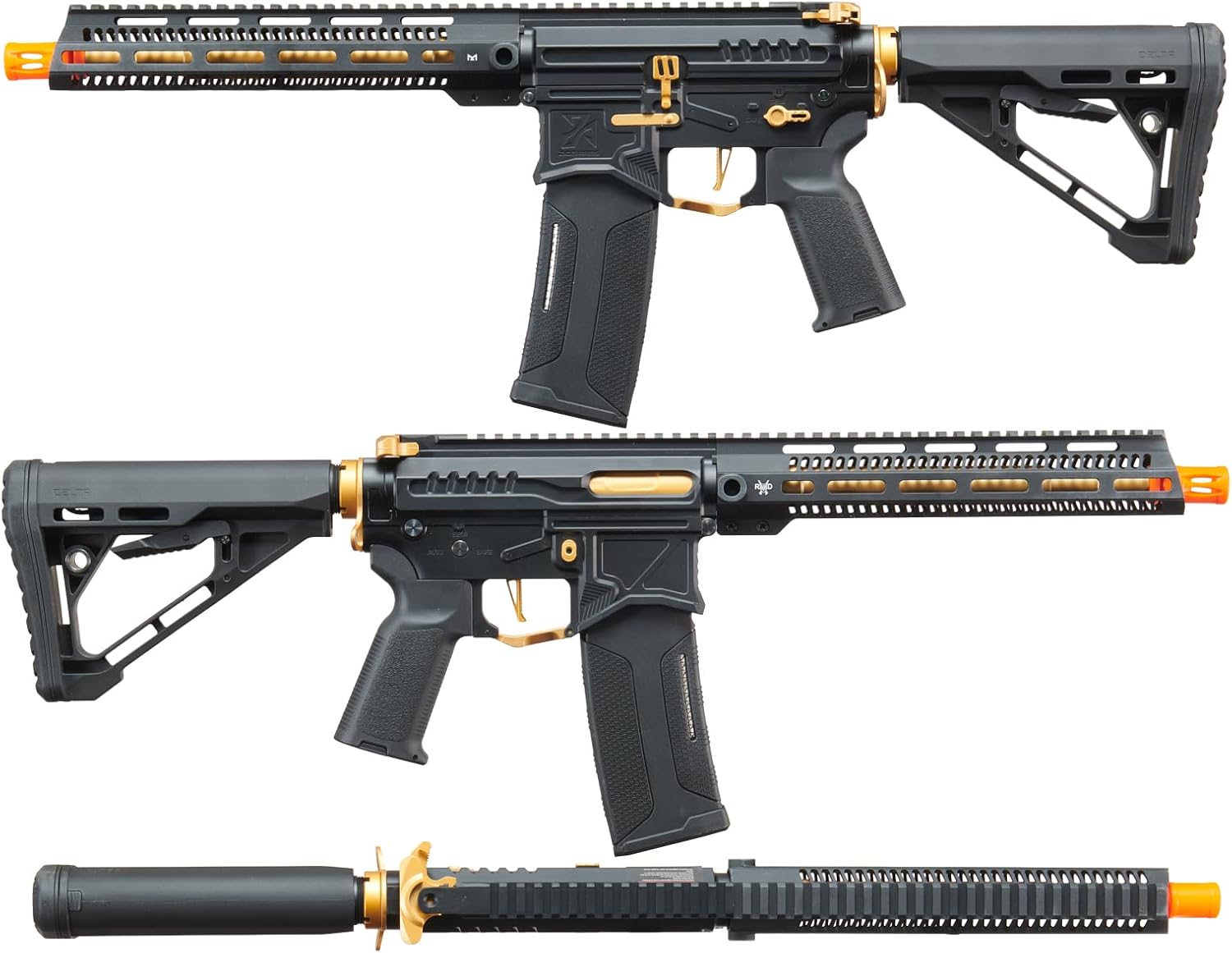 Zion Arms R15 Mod 1 Short/Long Barrel Airsoft Rifle with Full Programmable ETU