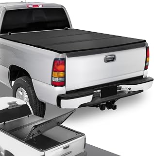 DNA MOTORING New Upgrade Truck Bed Top Hard Solid Tri-Fold Tonneau Cover Compatible with 99-06 Silverado Sierra 1500-3500 & HD / 2007 Silverado Sierra 1500-3500 & HD Classic 6-1/2' Beds, TTC-HARD-033