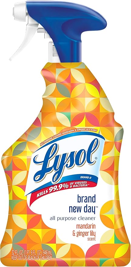 Lysol All Purpose Cleaner Spray, Mandarin & Ginger Lily - Thumbnail 2
