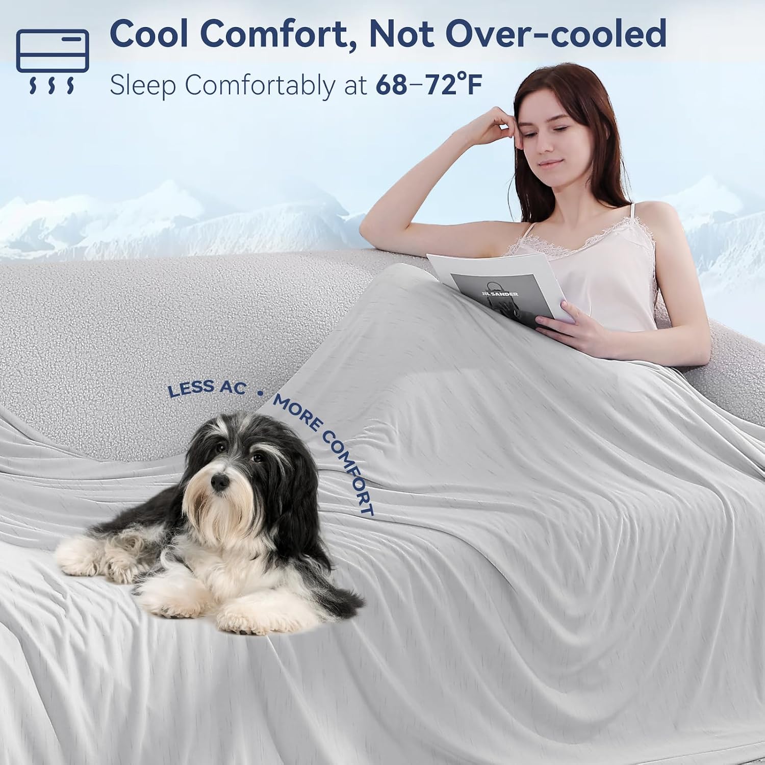 Elegear Double-Sided Arc-Chill® 3.0 Cooling Blanket for Hot Sleepers, King