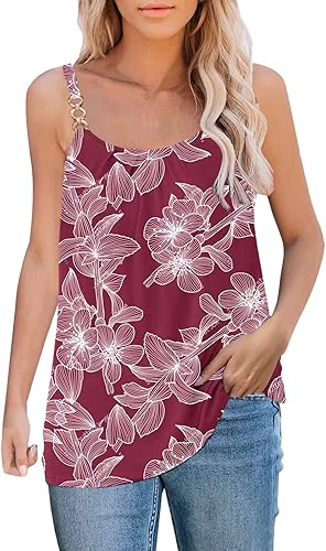 Camisetas de verano para mujer, camisetas básicas sin mangas, cuello redondo, tirantes delgados, camisetas sueltas, lindas blusas
