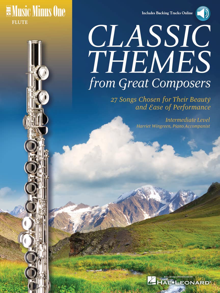 Classic Themes from Great Composers - Music Minus One Flute Intermediate Level Book/Online Audio