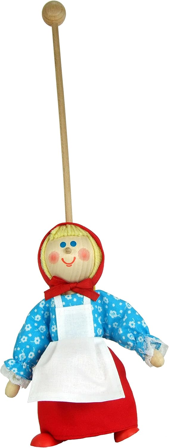 63003 ABA Little Red Riding Hood Puppet on Pole, Multi Colour