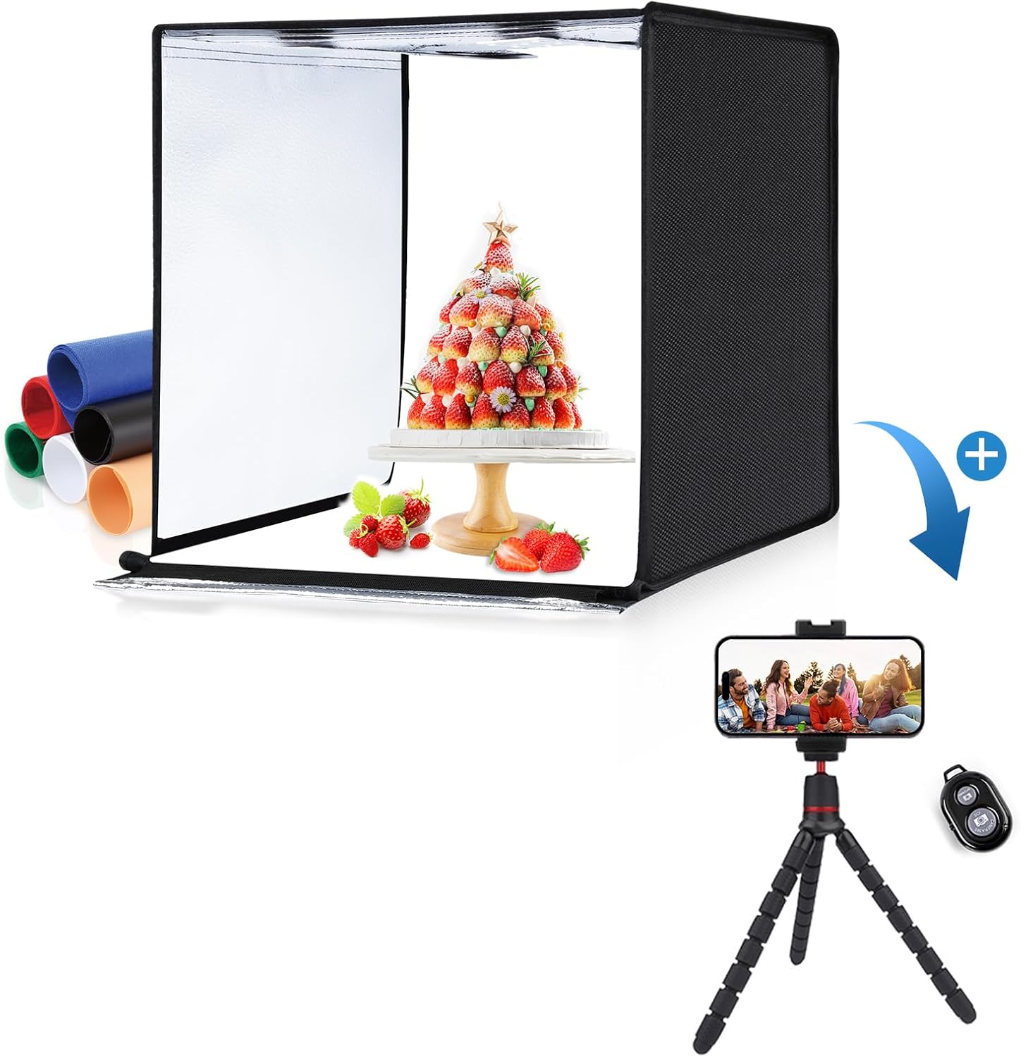 PULUZ 24x24 inch Light Box Photography + Mini Tripod for Products Photography