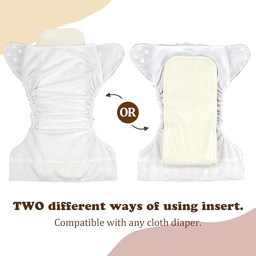 Miniatura 9 de Mama Koala 1.0 Baby Cloth Diapers Bundle(160060), with 6pcs 4-Layer Bumboo Microfiber Inserts