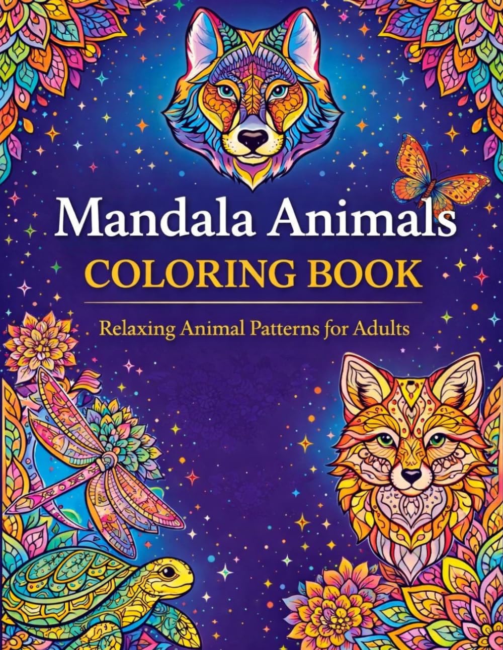 Mandala Animals Coloring Book: Animal Mandala Coloring Book for Adults with 35 Pages, Stress Relief Coloring, Mindfulness Coloring, Relaxing Mandala ... Designs for Creativity and Relaxation