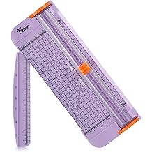 Firbon Purple A4 Paper Cutter, 12 Inch Titanium Straight Paper Trimmer with Side Ruler for Scrapbooking Craft, Paper, Coupon, Label, Cardstock