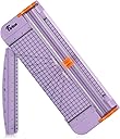 Firbon Purple A4 Paper Cutter, 12 Inch Titanium Straight Paper Trimmer with Side Ruler for Scrapbooking Craft, Paper, Coupon, Label, Cardstock