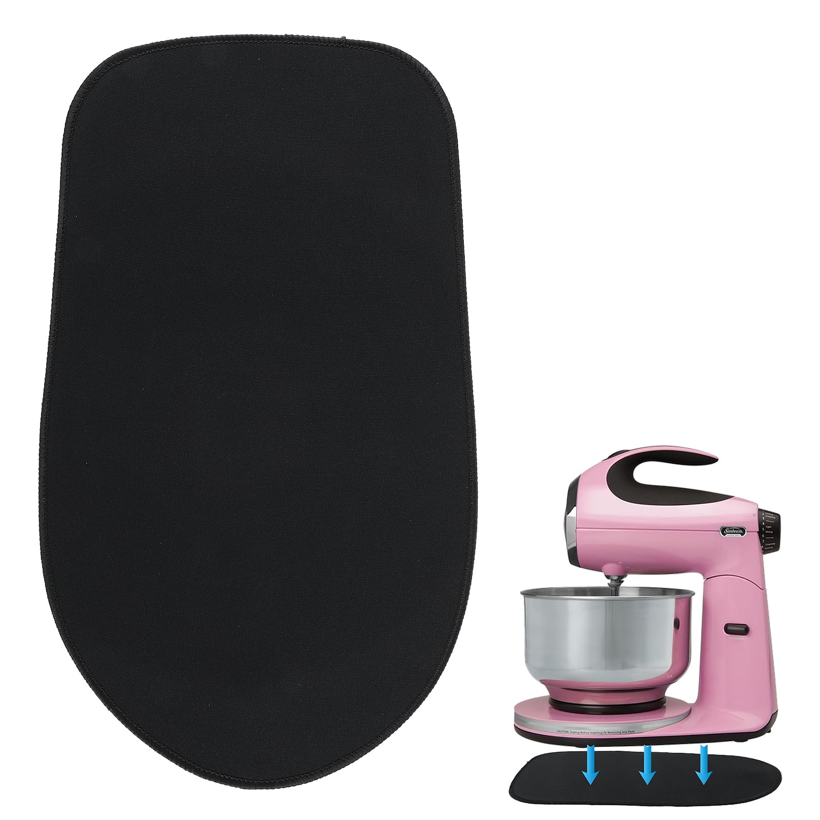 COMNICOSliding Mat for Kitchen aid Stand Mixer Mixer Mover Slider Mat Pad Kitchen Aid 4.5-5qt Tilt-Head Stand Mixer Kitchen Appliance Slide Tray - Strong Sturdy Non-Slip Appliance Slider Board
