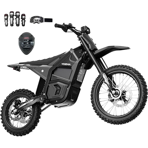 Yozma IN10 Pro Electric Dirt Bike, 5500W, 50MPH, 17"/14" Tires,60V27AH