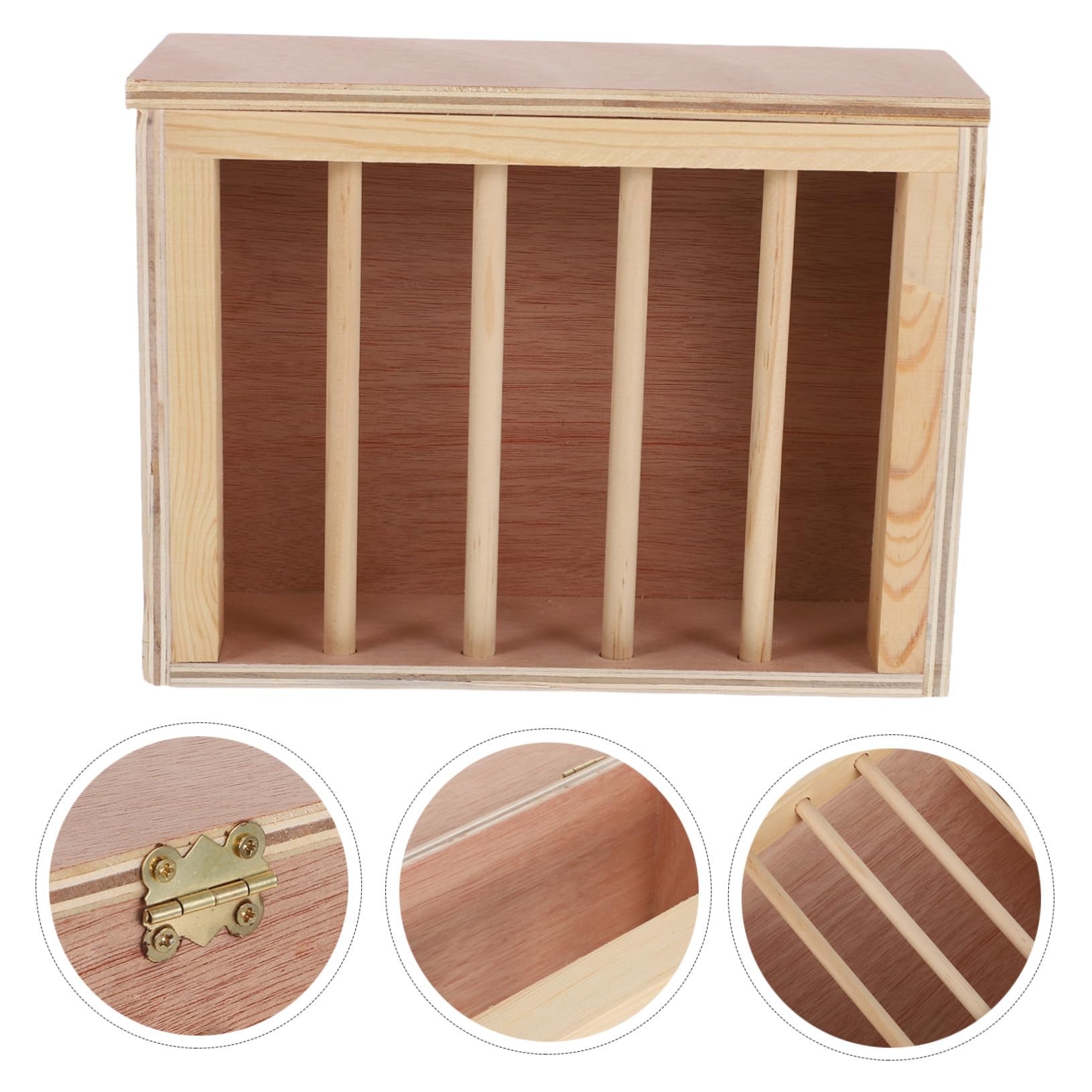 Râtelier à Foin pour Lapins Distributeur de Foin à Capacité Illimitée Mangeoire Bois pour Petits Animaux Cochons Chinchillas Support Alimentation pour Cages Animaux