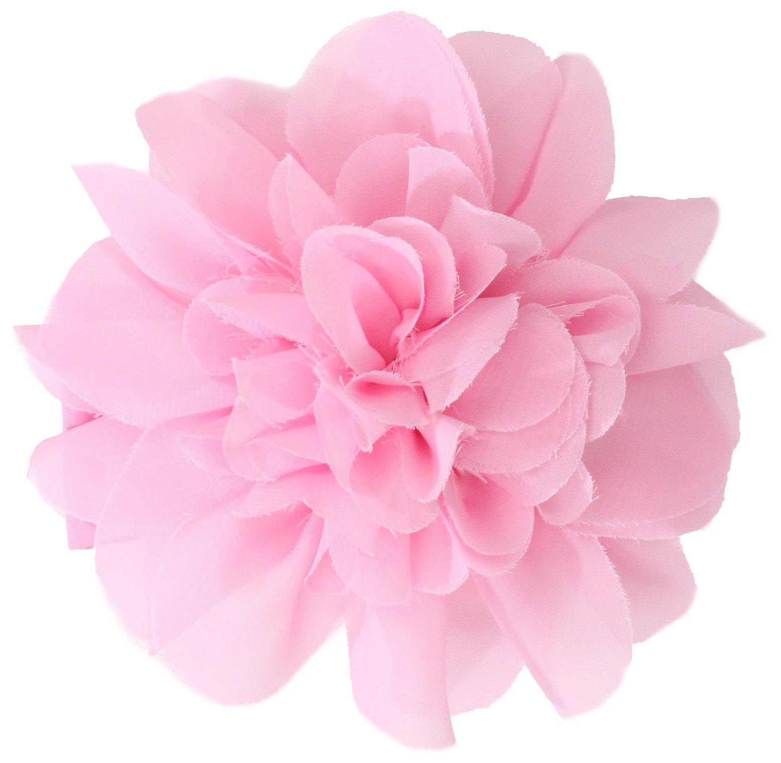 Mud Pie Baby-Girls Newborn Chiffon Flower Soft Headband, Pink, One Size