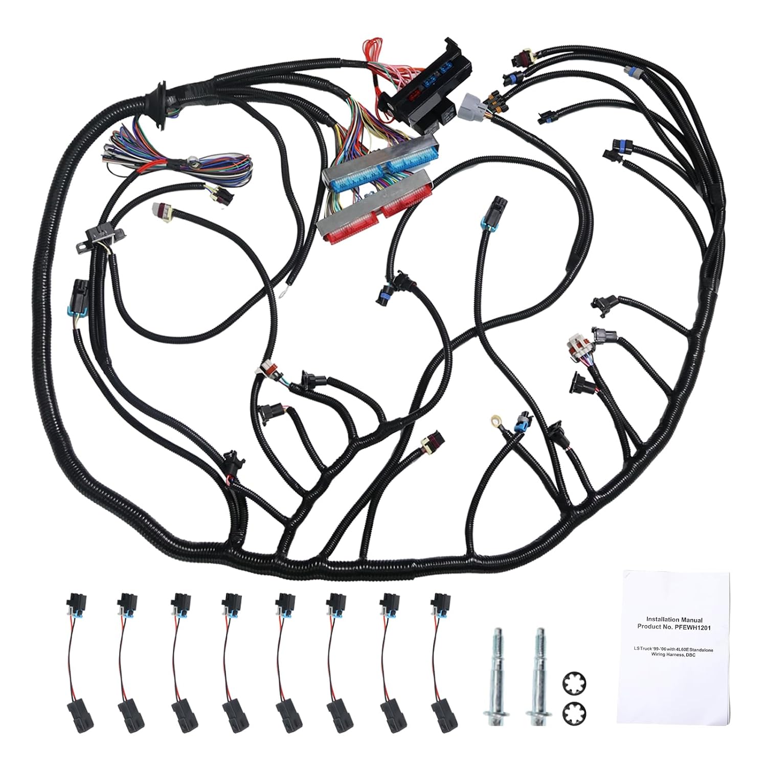 SMMS Swap Standalone Harness with 4L60E Transmission for GMC for Cadillac for Hummer Trucks, for Vortec DBC LS1 4.8 5.3 6.0 1997-2006