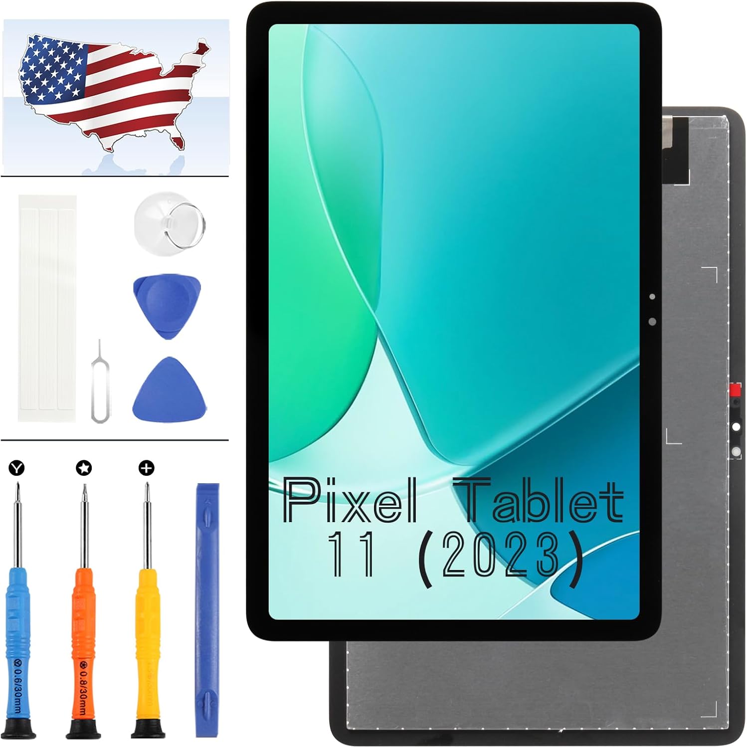 for Google Pixel Tablet 11" 2023 Screen Replacement for Pixel Tab 11 Inch LCD Display Digitizer Touch Screen Assembly Repair Parts Kit Black