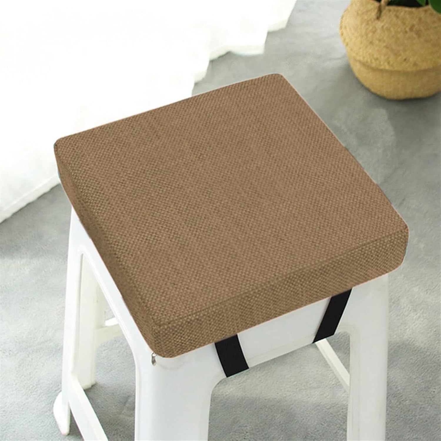 Chair Seat Cushion Barstool Pad Stool Cushion Square for Bar Stools with Ties 14x14/15 * 15/12 * 12 (Color : 13#, Size : 12 * 12 * 3in)