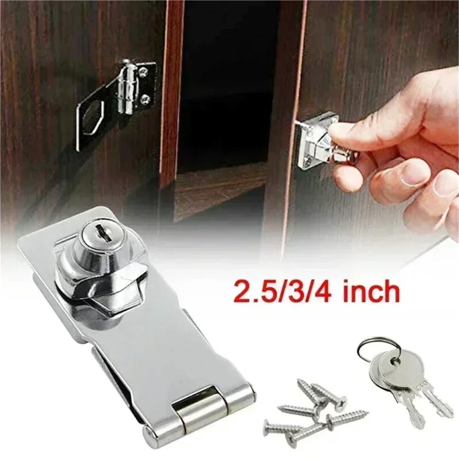 Zamek kluczowy, 2 szt. Zszywek z kluczem(3inch)