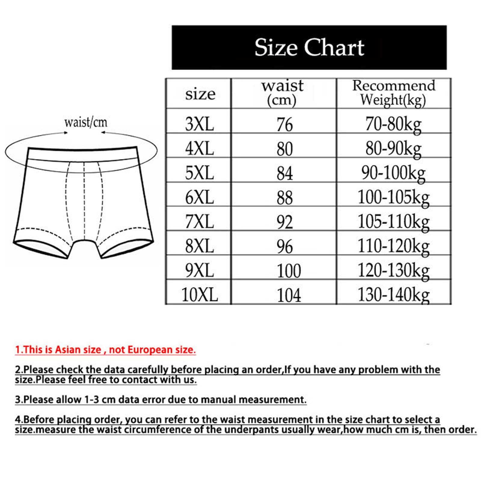 Boxer Uomo 10Xl-3Xl 4 Pezzi Mesh Sexy Middle Wels Briefs-4 Sky Blue,10Xl