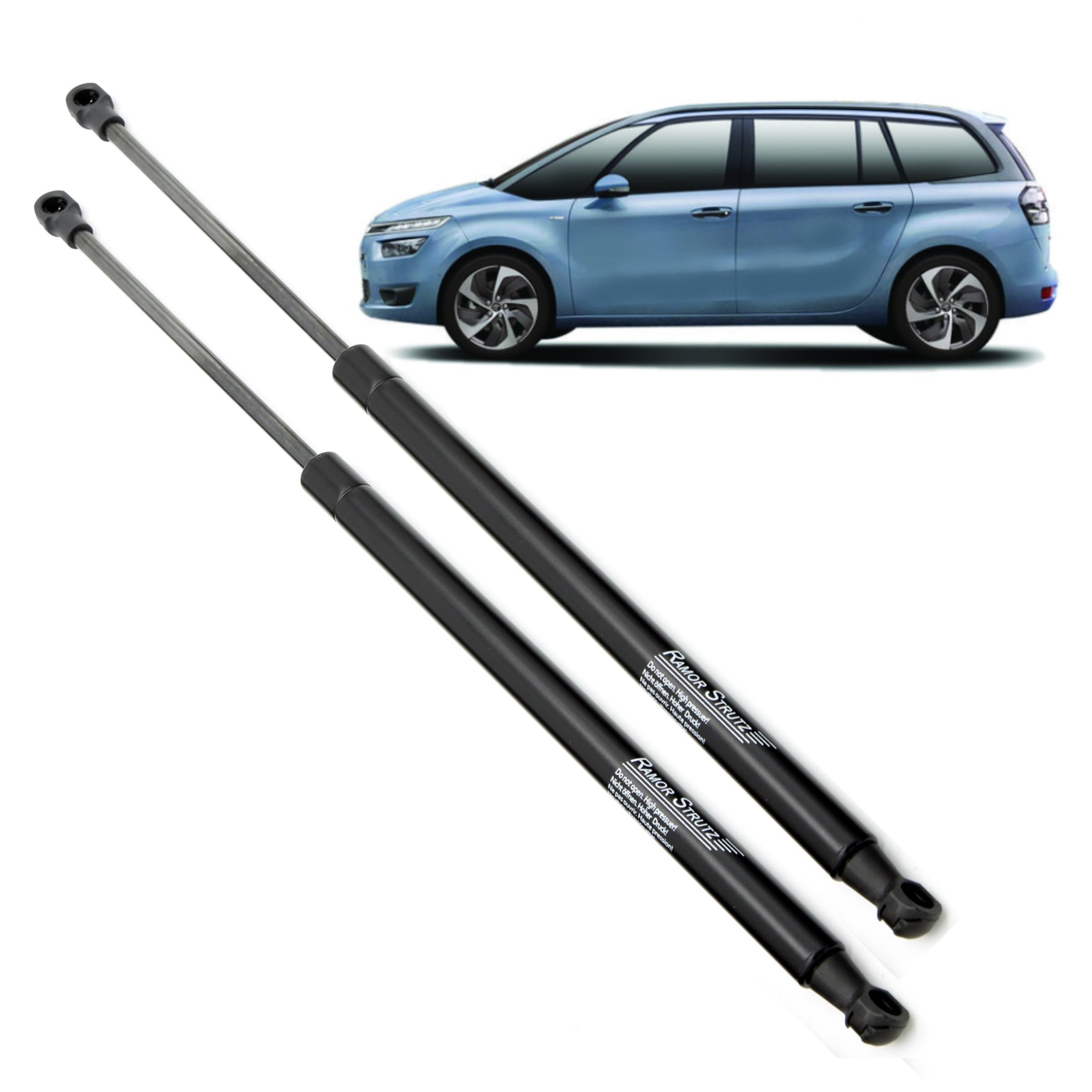 2x Verin de Hayon Compatibles avec Citroen C4 Grand Picasso ii Grand C4 Space Tourer 2013-2019. Ressorts à Gaz pour Hayon, Verins de Coffre. Remplacement pour 416066 et d'autres.