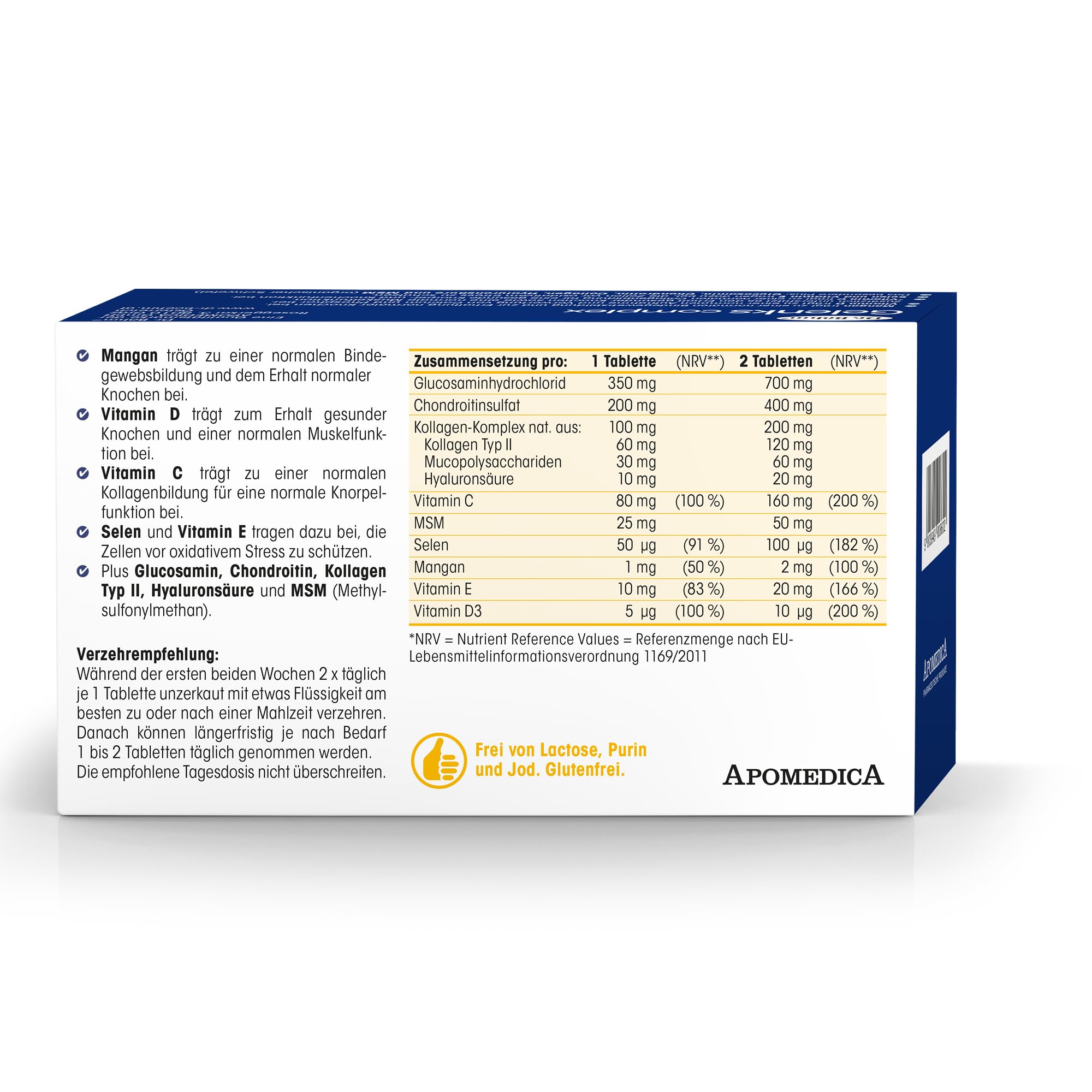 Dr. Böhm Gelenks complex: Für Knorpel, Knochen und Gelenke, Wirkstoffkombination aus Vitaminen, Mikronährstoffen sowie Gelenk- und Knorpelbestandteilen, 60 Tabletten