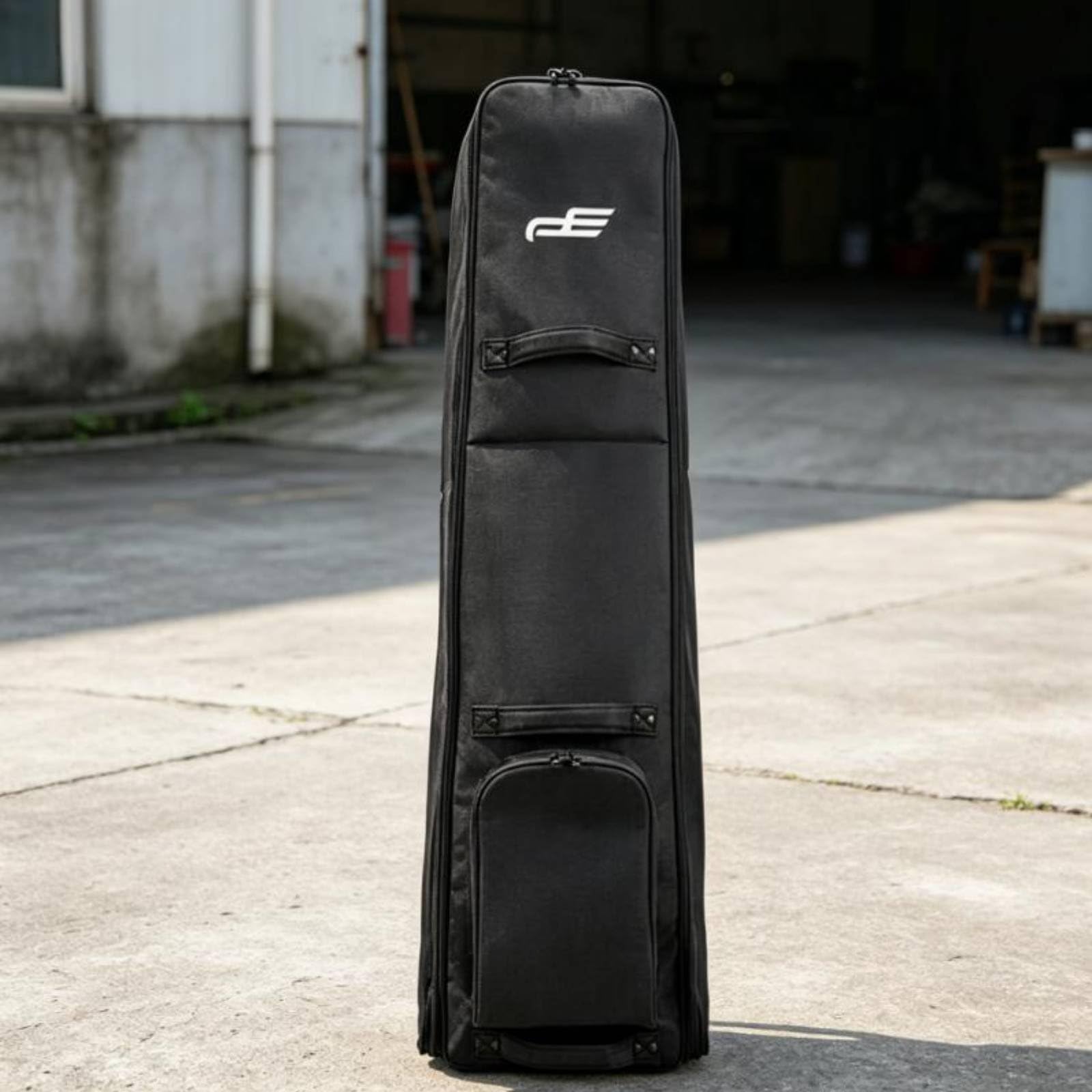 F Fityle Funda de Golf para Viaje Bolsa de Viaje Maleta Estuche Cubierta con Ruedas Suaves Estructura Plegable y Material para Uso Frecuente Adecuada para