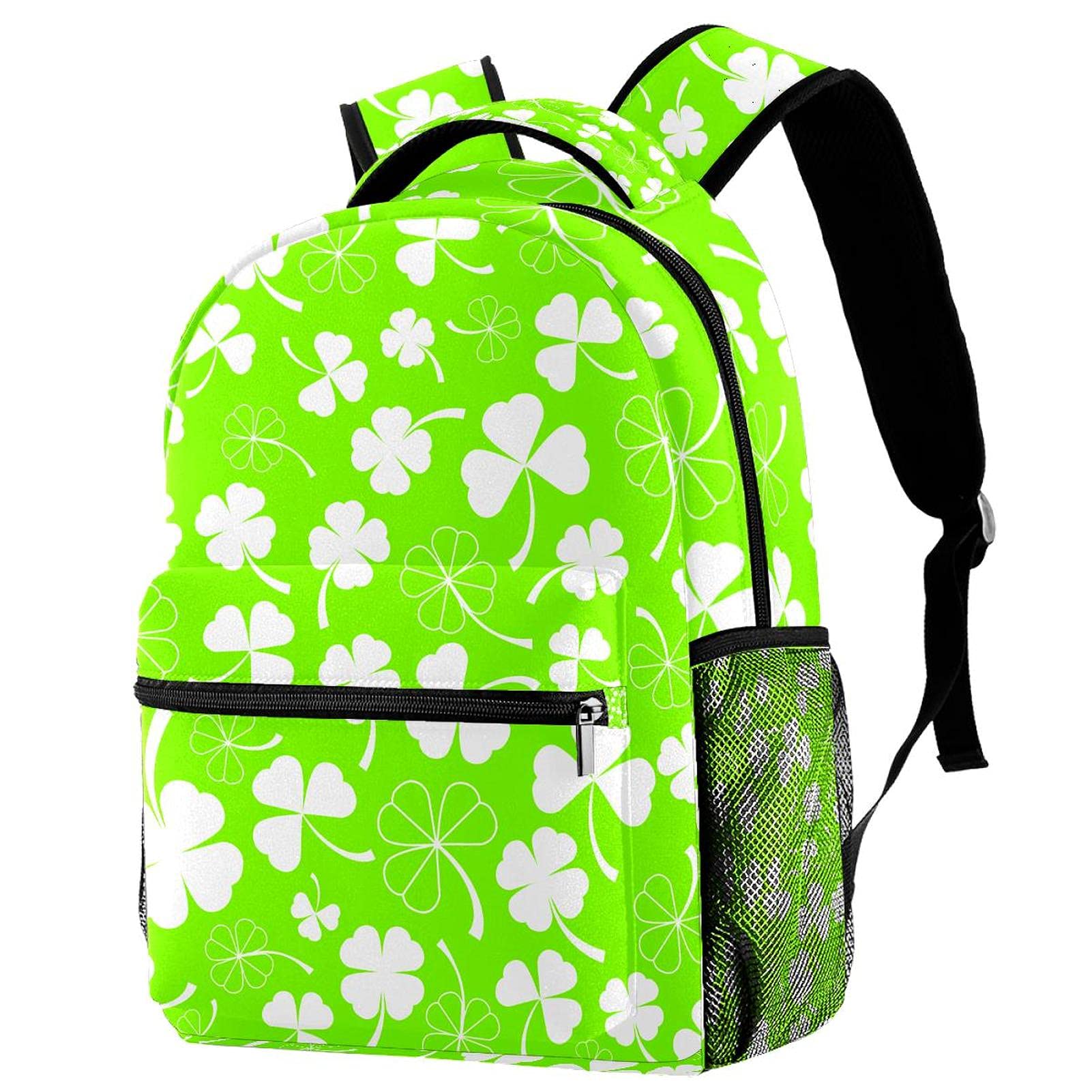 Sac à dos d'école trèfle léger et durable pour enfants multicolore