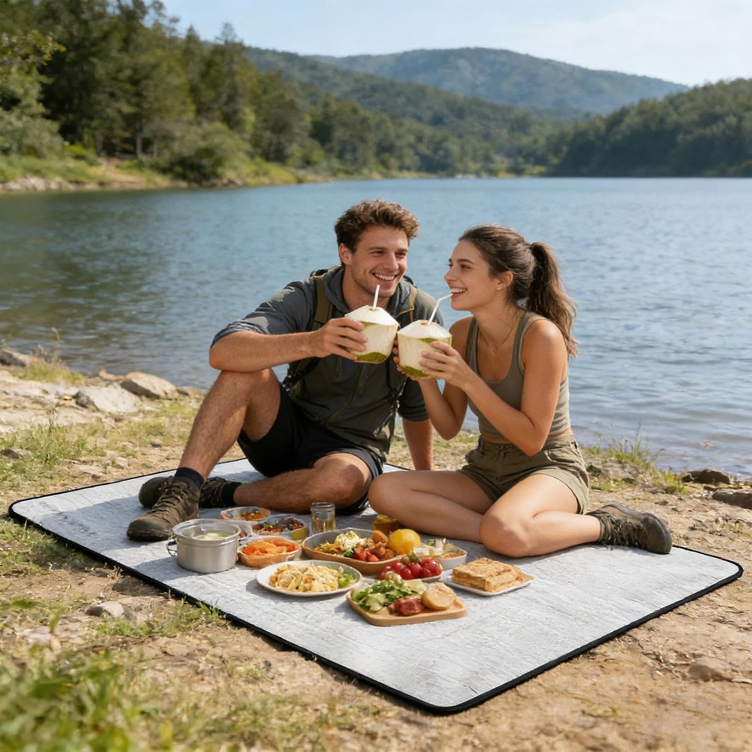 Foam Foil Mat, Waterproof Insulation Pad, Thermal Sleeping with Sturdy Design, Mat for Campers Hikers, Travel Aid, Reliable Support for Backpacking Hiking Music Festival Beach Home Car Gathering