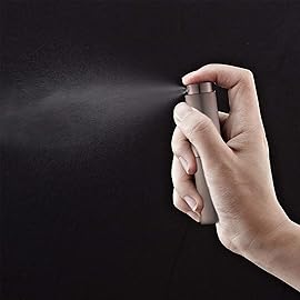 LISAPACK 8ML Atomizer Perfume Spray Bottle for Travel, Empty Refillable Cologne Dispenser, Portable Sprayer (Brown)