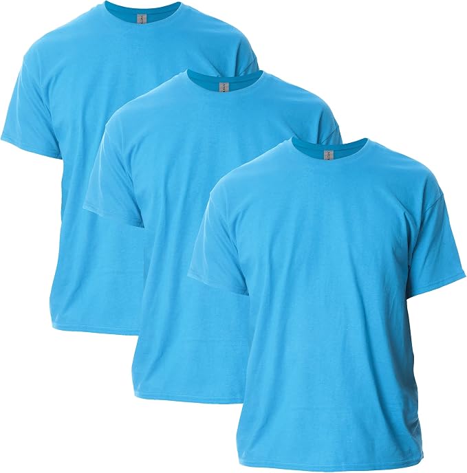 Gildan Camisetas de Manga Corta para Hombre, Pack de 3 (Estilo G1100)