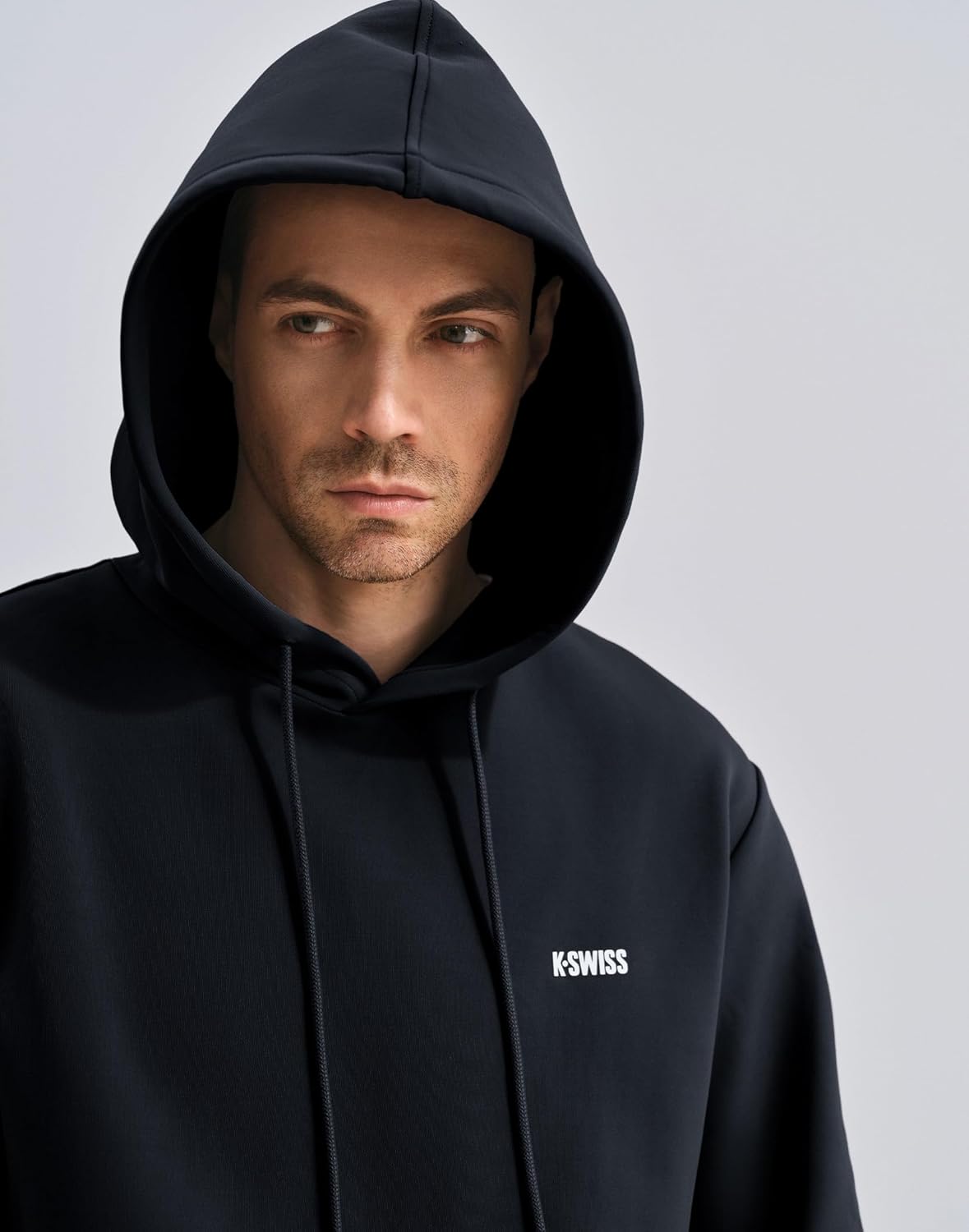 K-Swiss Men's Hoodies - Pullover Long Sleeve Sweatshirt Casual Club Hooded for Gym Workout - Image 4