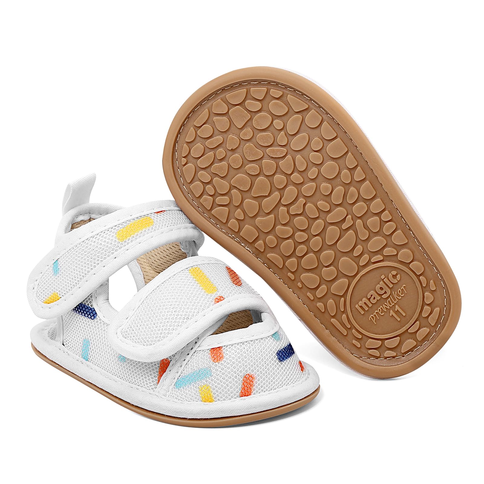 MK MATT KEELY Sandali Neonato Scarpe Primi Passi Estive Sandali Maglia Punta Chiusa Bambino con Suole Morbido Antiscivolo
