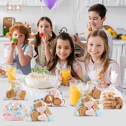 Miniatura 40 de SUREHOME Bolsas para barra de pretzel, 100 bolsas de pretzels de 2 x 8 pulgadas, bolsas individuales transparentes resellables y autosellables