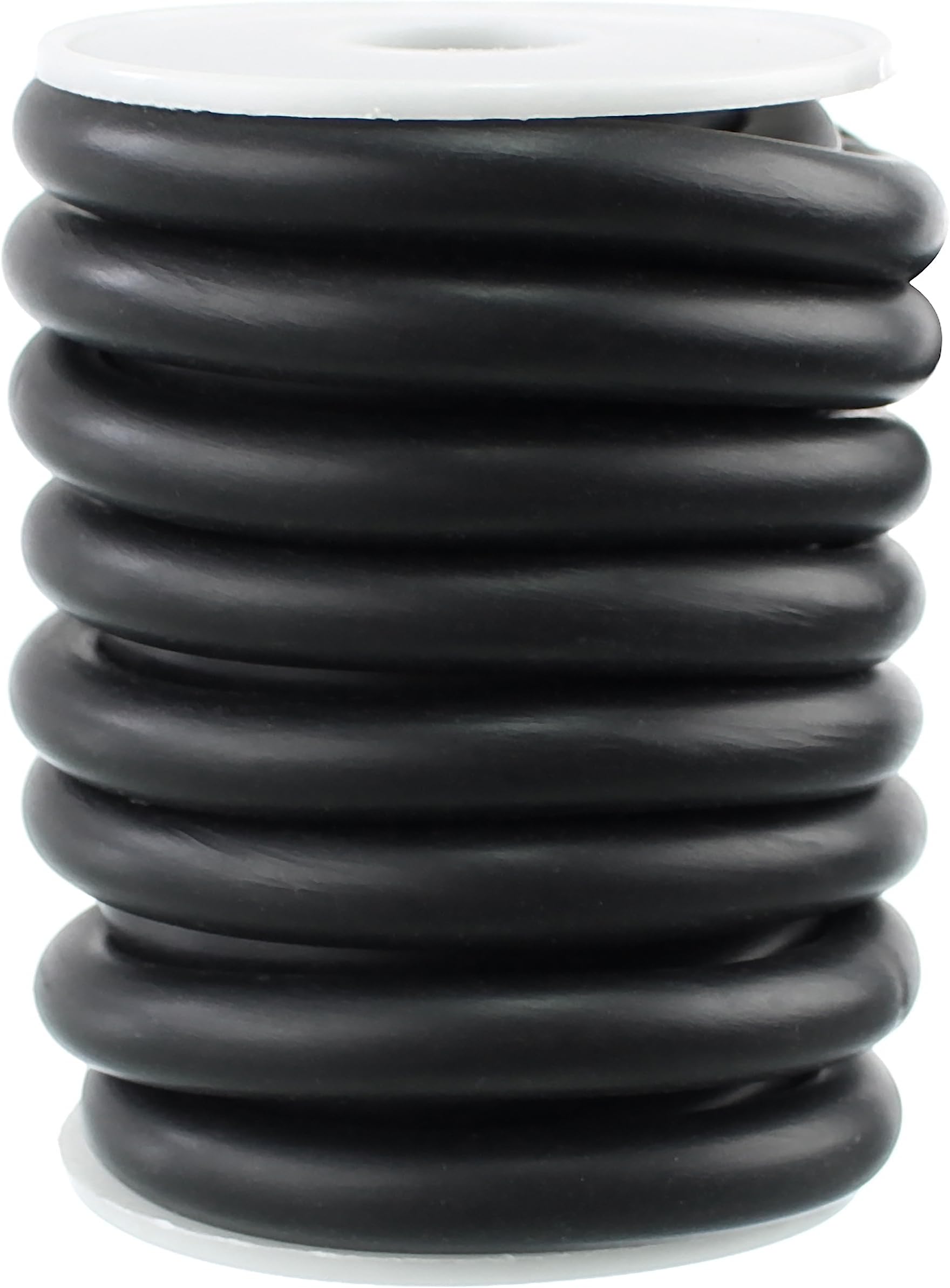 CleverDelights Solid Rubber Cord - 3/8" Diameter - 5 Feet - Buna 70 Durometer - Black - .375" Round