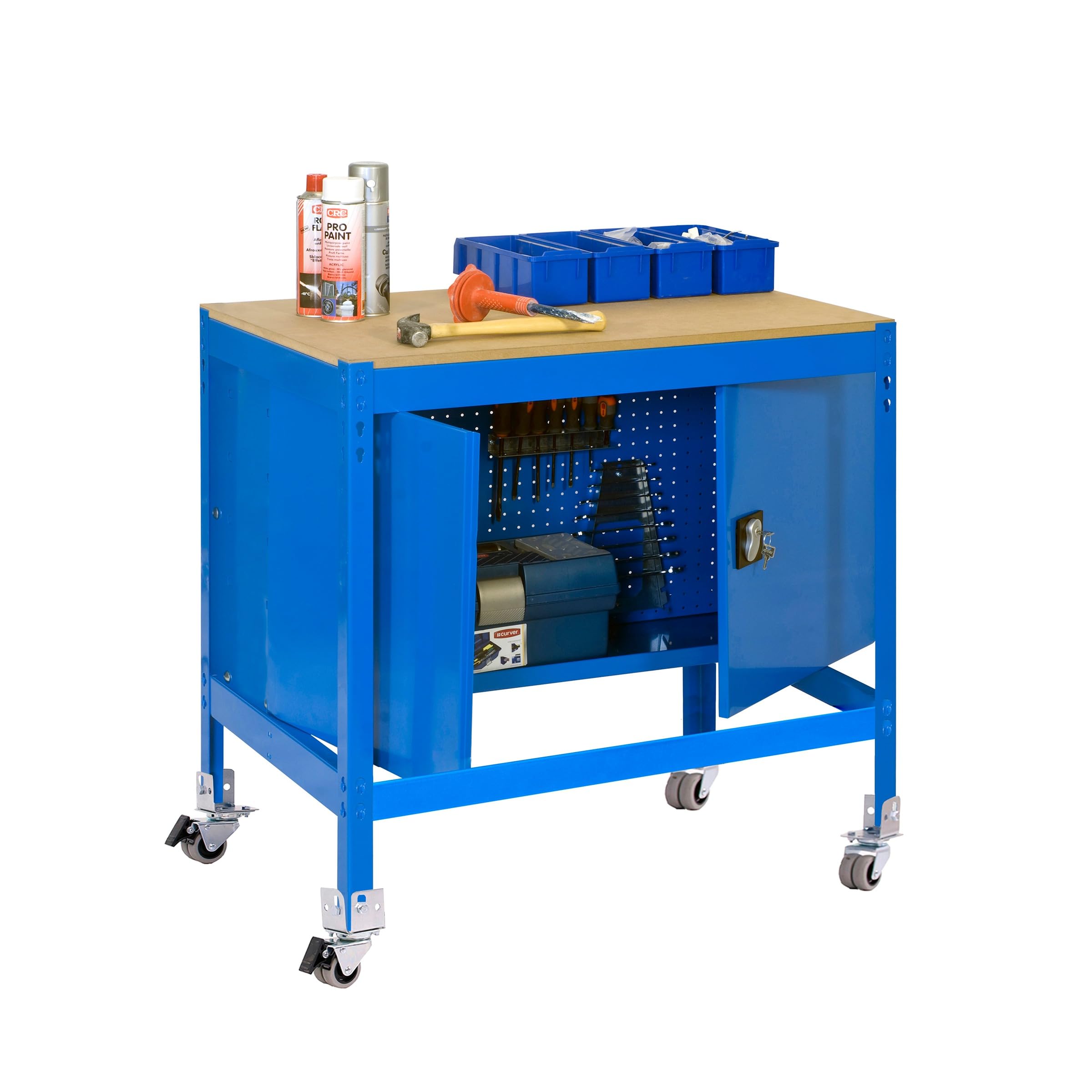 Simon Rack Mesa de Trabajo Taller con Armario 1210x760 mm - BT0