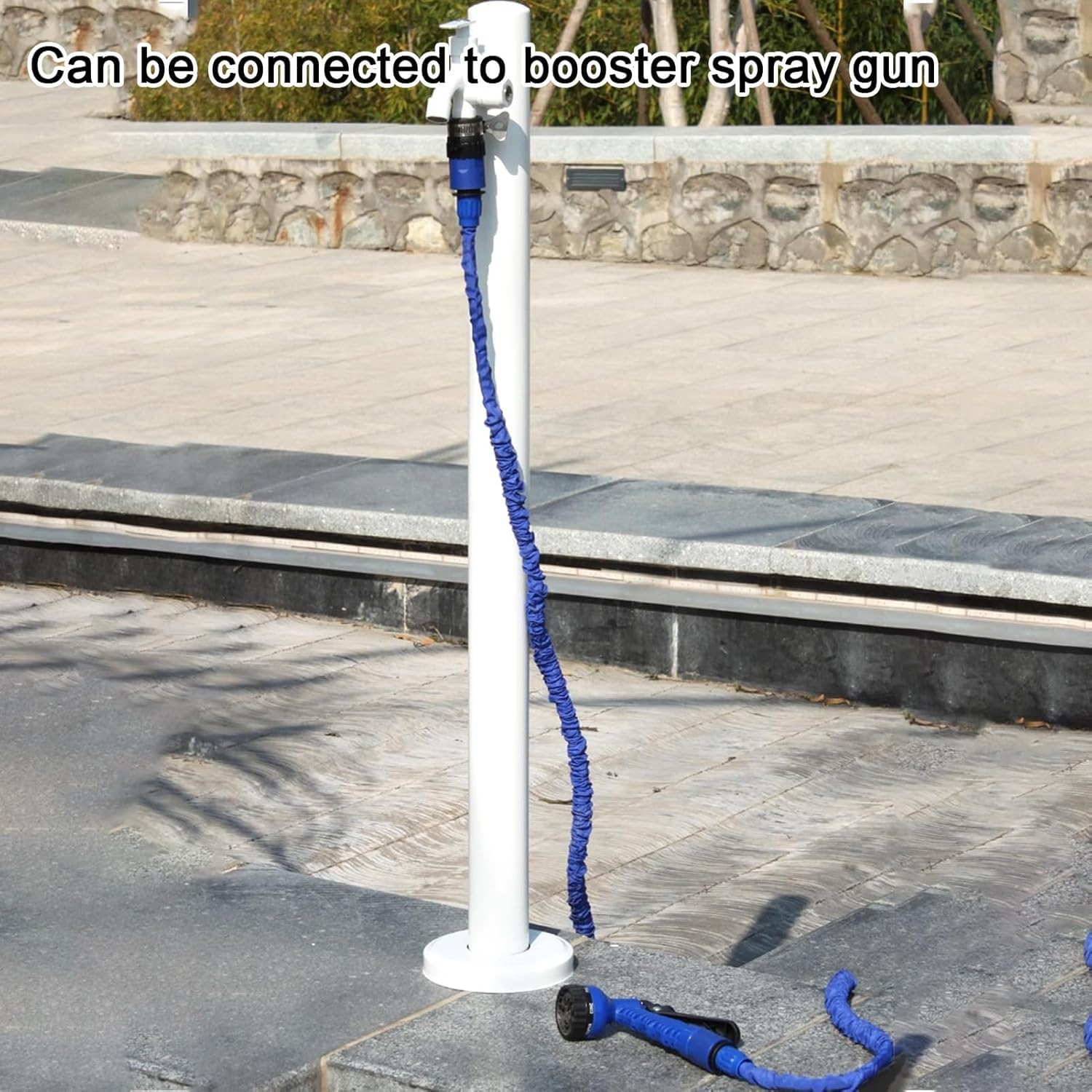 Robinet de jardin sur colonne, Colonne d'eau verticale extérieure en acier inoxydable