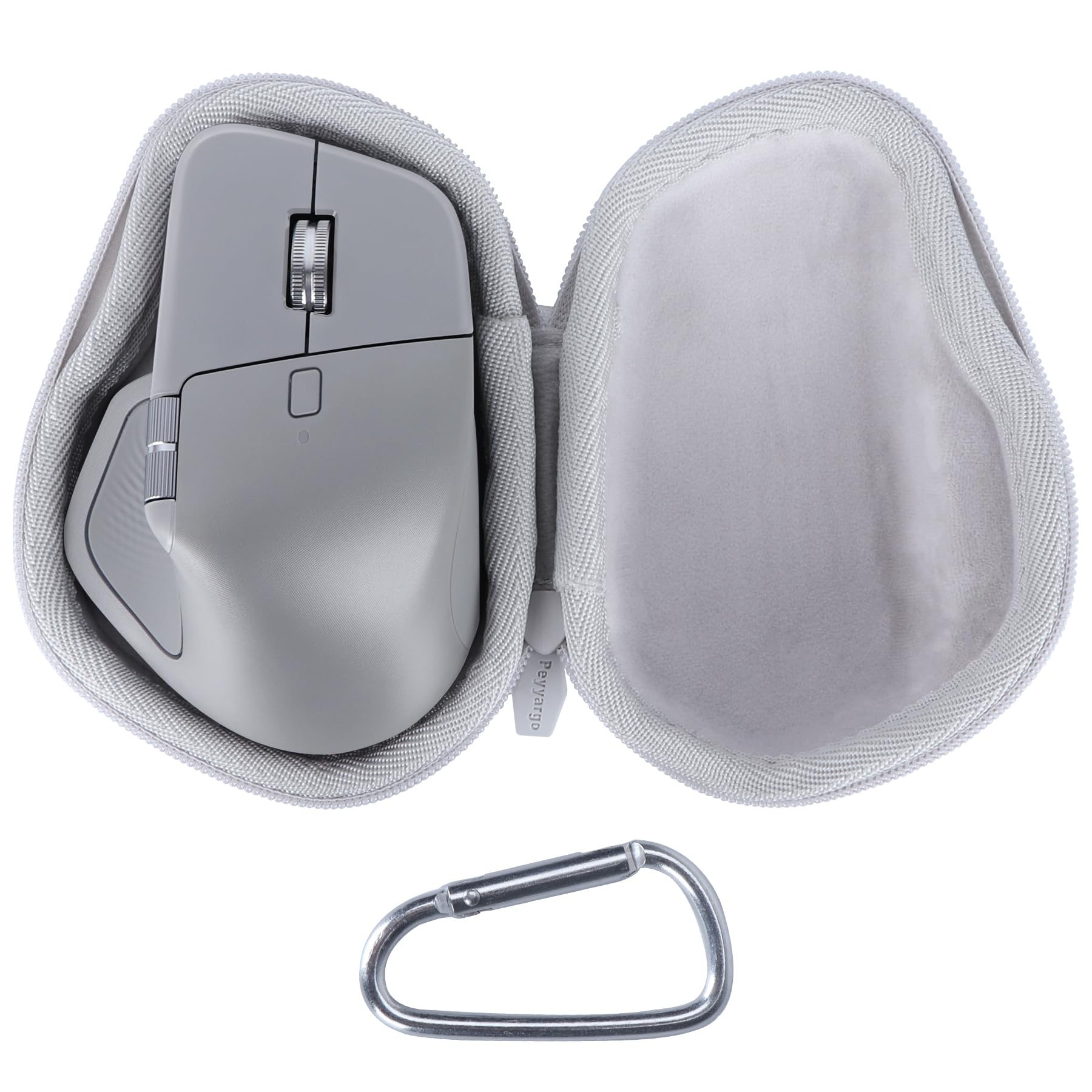 storage case compatible with logitech mx master 4 / master 3s / master 3 / master 2s advanced mouse (pale grey, case for mx master 4)