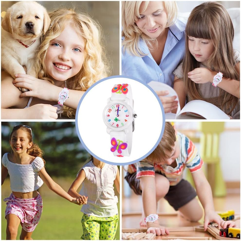 Kids Gift 3D Cartoon Waterproof Toddler Watch for Girls, Gifts for Girls Age 3-8