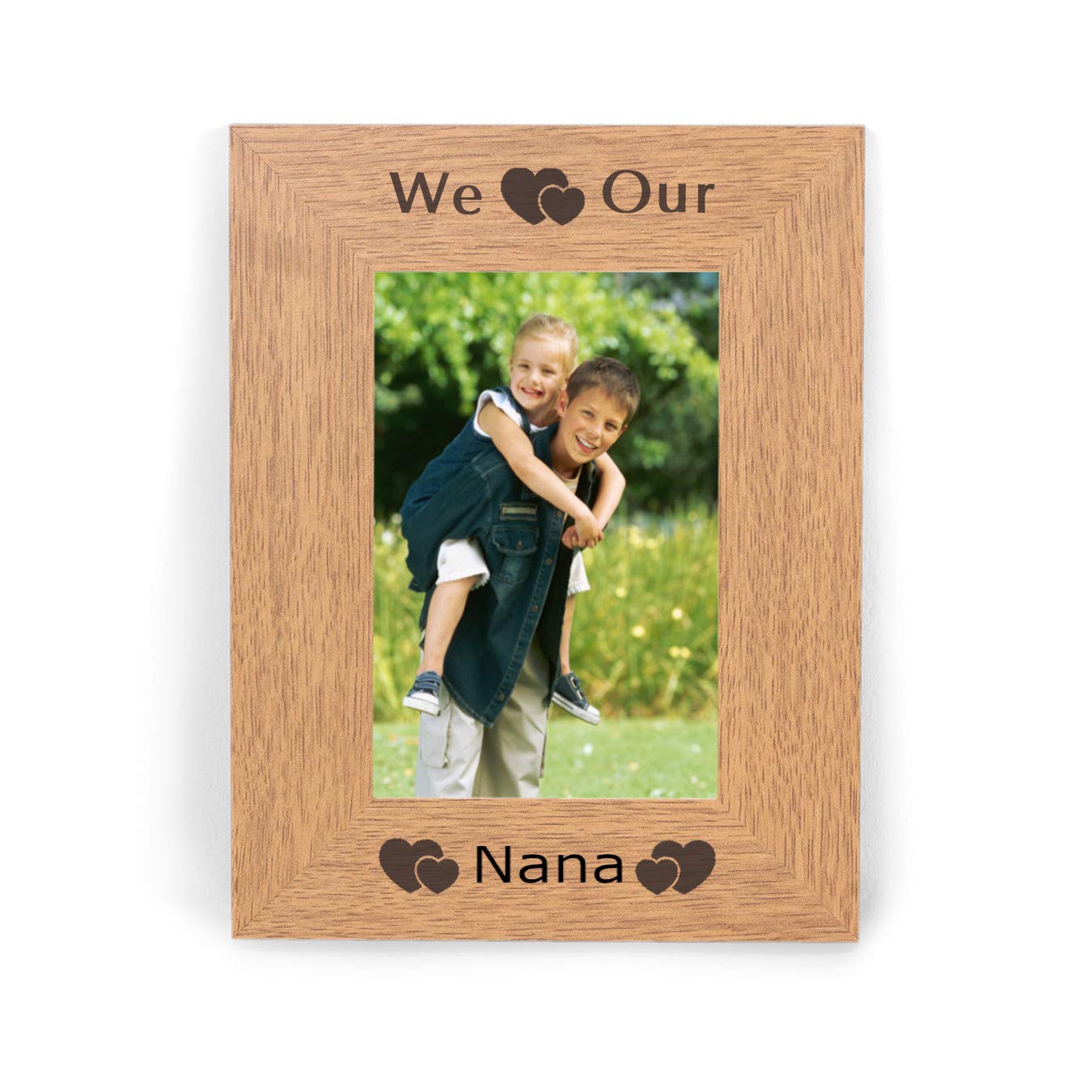 Chris Bag Of Goodies Brown We Love Our Nana 6X4 Photo Picture Frame Keepsake Gift From Grandson Granddaughter Grandchildren For Birthday Present Christmas