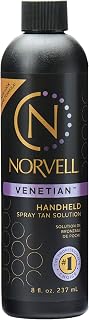 Norvell Venetian Spray Tan Solution 8oz - Pro Sunless Tanning for Deep Bronze Glow, Streak-Free, Long-Lasting Tan All Skin Tones