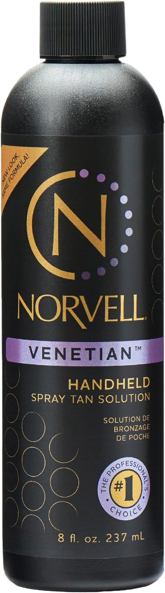 Norvell Premium Spray Tan Solution Venetian 8 fl oz – Professional Sunless Tanning Formula for Natural Bronze Glow, Streak-Free, Fast-Drying, Long-Lasting Color