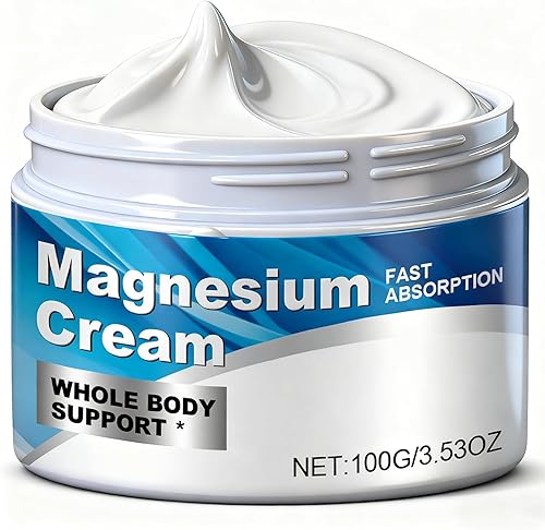 Crema de magnesio para dolores musculares y relajación  Sueño relajante para la circulación de espalda, piernas y pies, loción hidratante con aceite